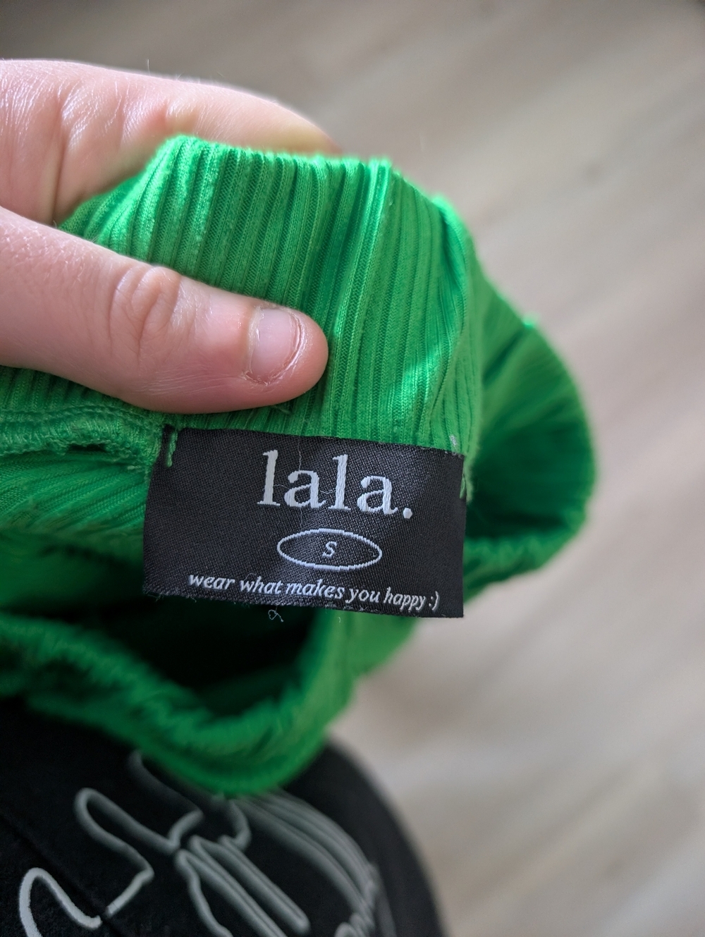 Dressed In Lala Ribbed Playsuit Pants - Green - Picture 4 of 5